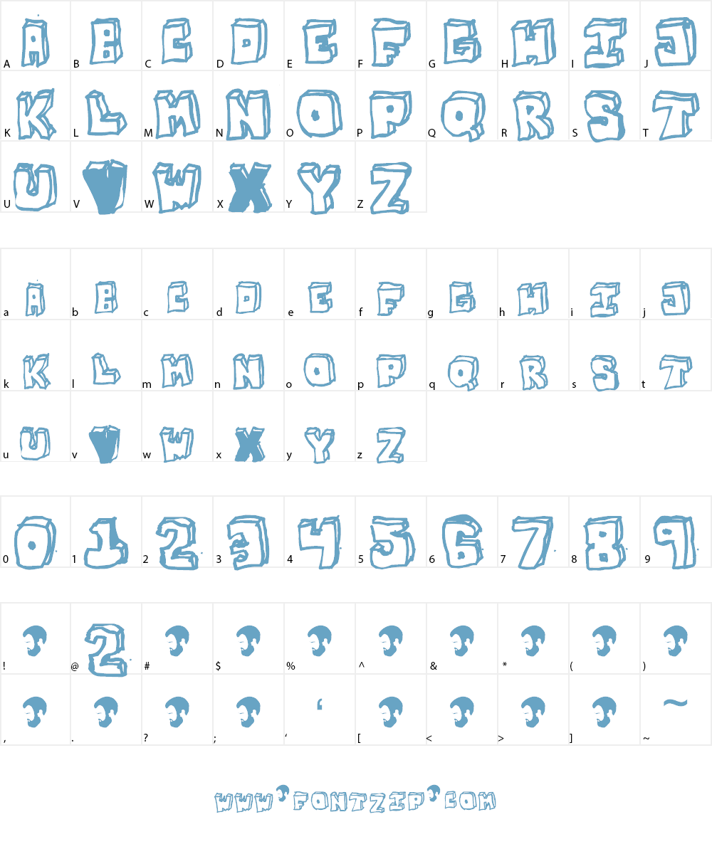 OPN StunFillaWenkay Font Character